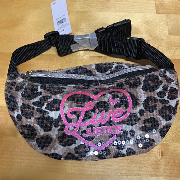 NWT JUSTICE CHEETAH BELT BAG - Picture 1 of 4